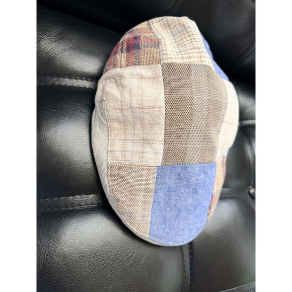 Petracci Patchwork Ivy Cap Newsboy Hat XL Made in Italy 100% Cotton Multicolor - Picture 2 of 12